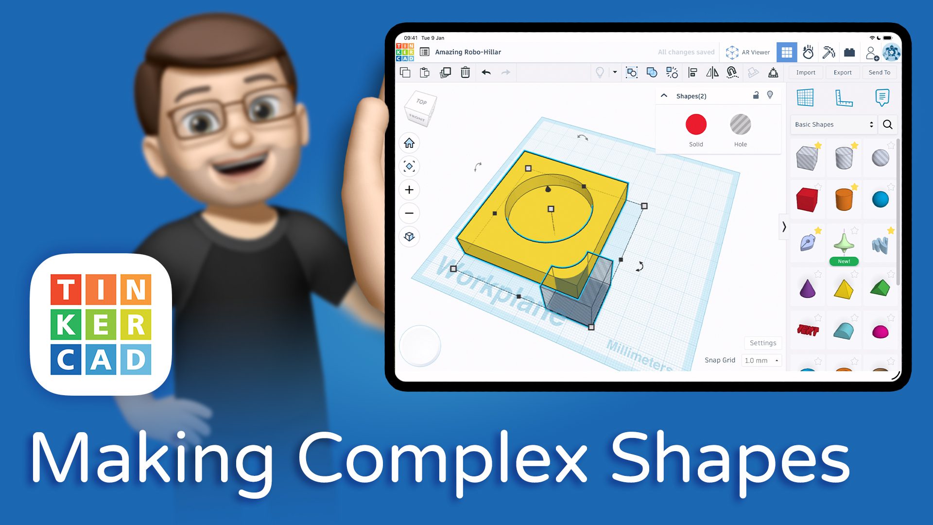 Make Custom Cutouts and Complex Models using the Hole Tool in Tinkercad ...